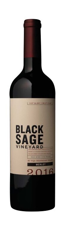 Black Sage Merlot Vall&eacute;e de l'Okanagan 2016